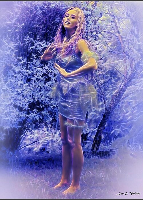 Fantasy Greeting Card featuring the photograph Timid Fairy by Jon Volden