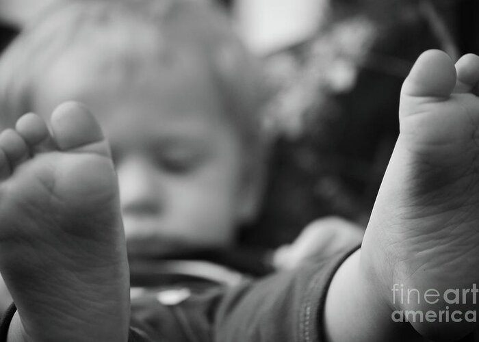 Feet Greeting Card featuring the photograph Tiny Feet by Robert Meanor