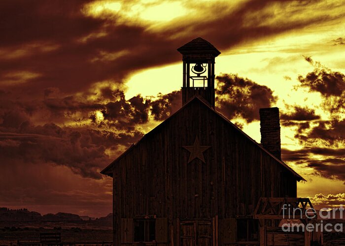 Old Church Greeting Card featuring the photograph Tobacco Skies by Jim Garrison