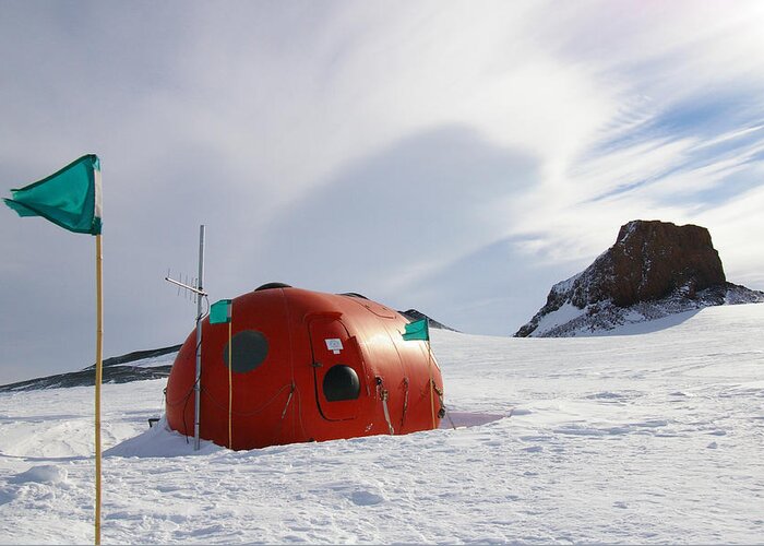 Antarctica Greeting Card featuring the photograph Tomato Hut, Antarctica by Jedediah Hohf