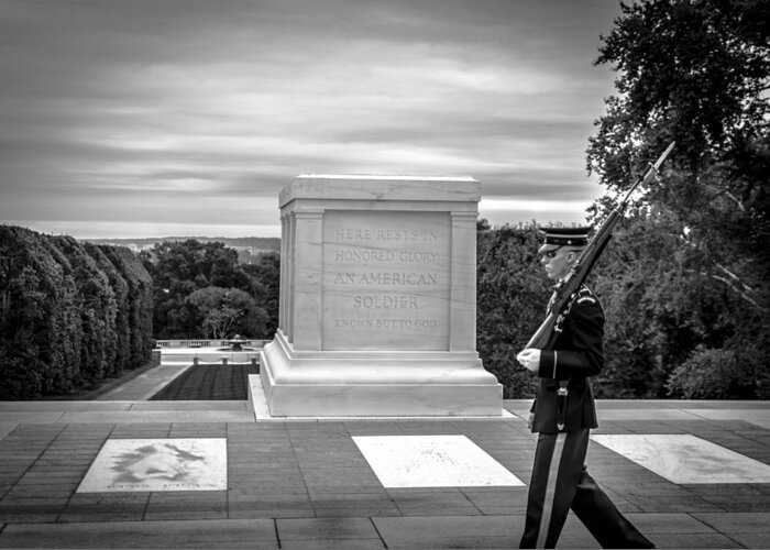 Arlington National Cemetery Greeting Card featuring the photograph Tomb of the Unknown solider by David Morefield