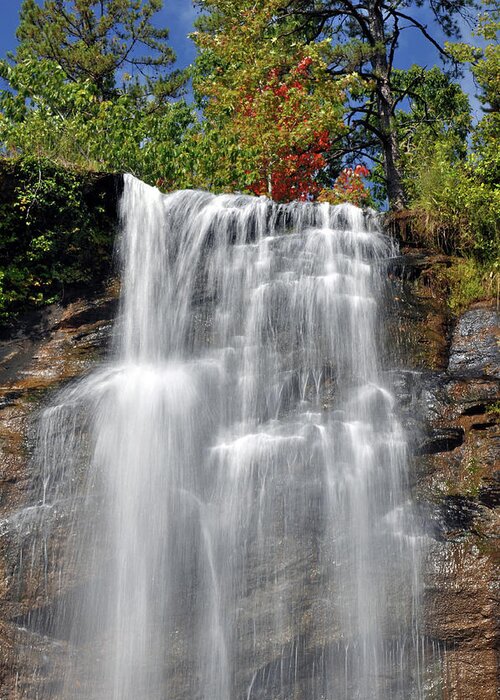 Nature Greeting Card featuring the photograph Top of Toccoa Falls by Kay Lovingood