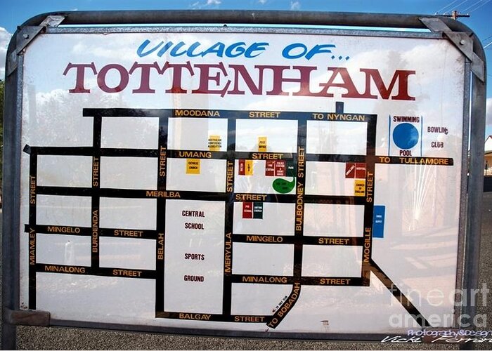  Greeting Card featuring the photograph Tottenham Village by Vicki Ferrari