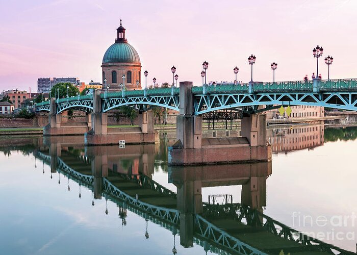 Toulouse Greeting Card featuring the photograph Toulouse at sunset by Elena Elisseeva