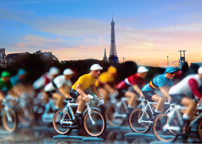 Bicycle Greeting Card featuring the photograph Tour de France by John Rivera