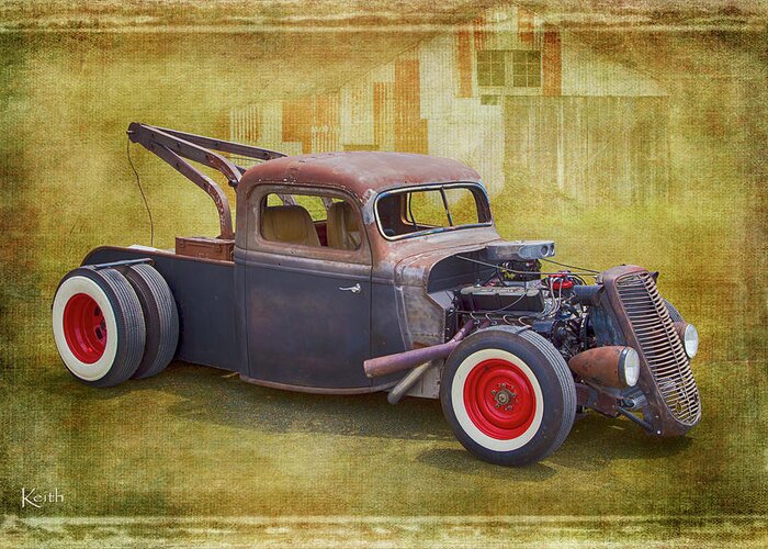 Rat Rod Greeting Card featuring the photograph Tow Rat by Keith Hawley