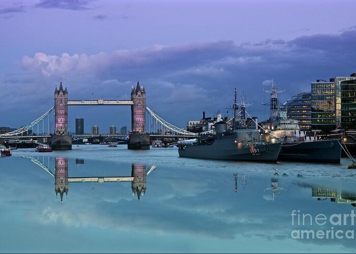 London Greeting Card featuring the photograph Tower Bridge Delight by Phil Cappiali Jr