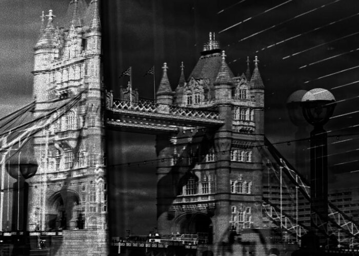 London Greeting Card featuring the photograph Tower Bridge Reflection by David Harding