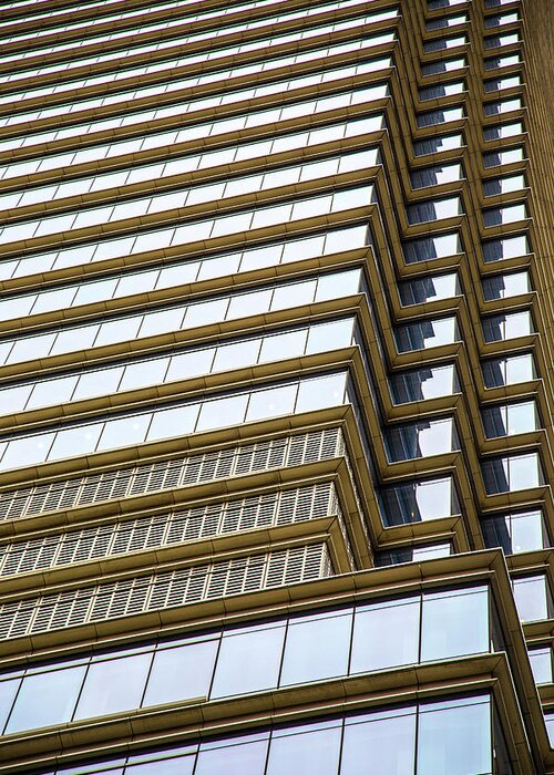 Windows To A Point Greeting Card featuring the photograph Towering Windows by Karol Livote