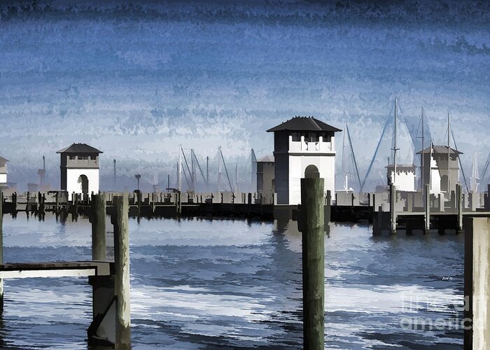 Towers Greeting Card featuring the photograph Towers and Masts by Roberta Byram