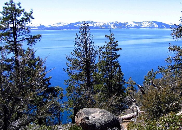 Lake Tahoe Greeting Card featuring the photograph Tranquil Lake Tahoe by Will Borden