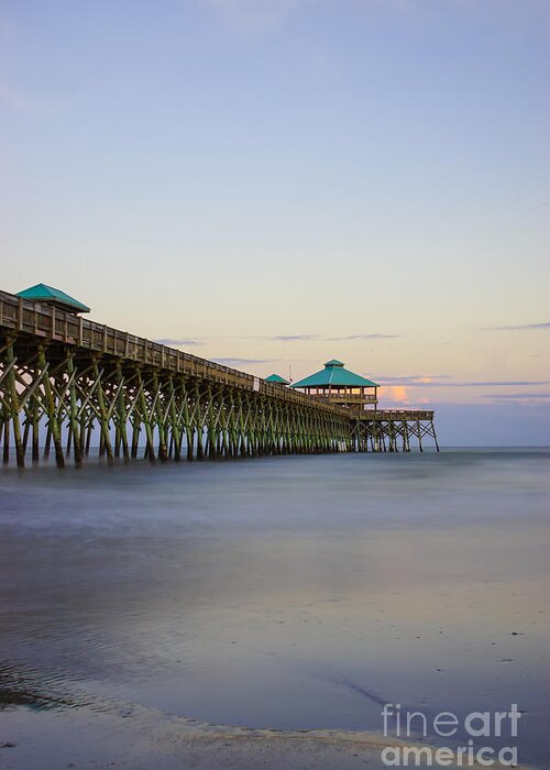 Folly Beach Greeting Card featuring the photograph Tranquility At Folly by Jennifer White