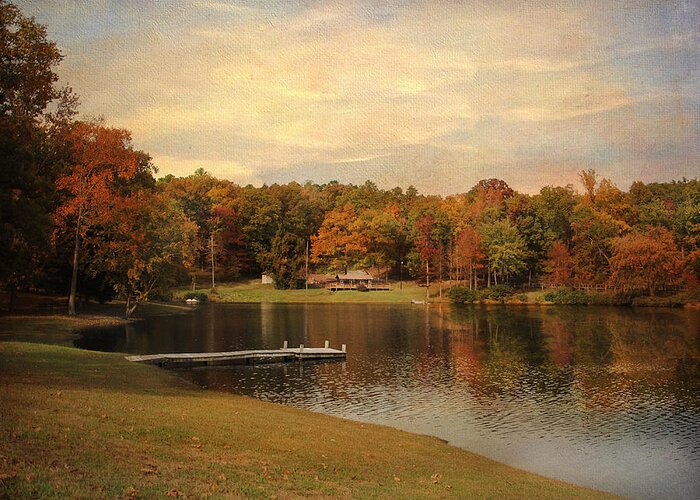 Autumn Greeting Card featuring the photograph Tranquility by Jai Johnson