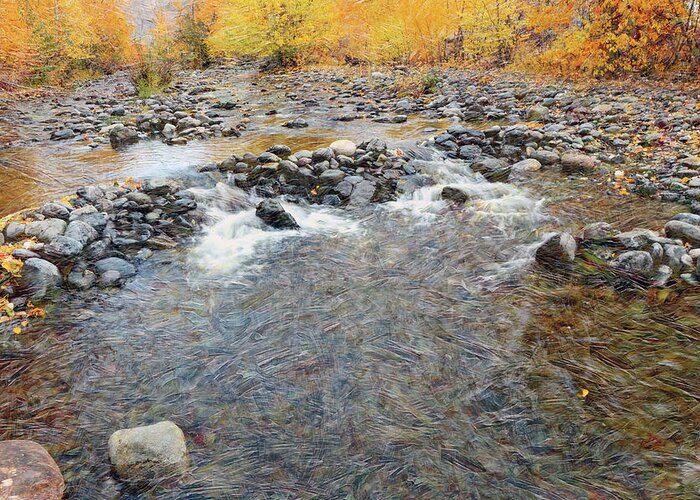 River Greeting Card featuring the photograph Tranquille Creek # 2 by Ed Hall
