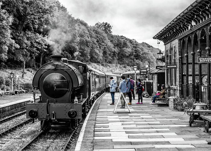 Steam Greeting Card featuring the photograph Travellers in Time by Nick Bywater