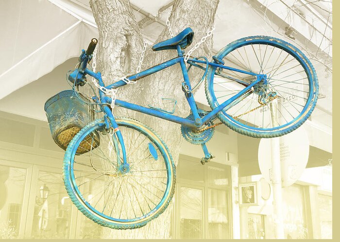 Bicycle Greeting Card featuring the photograph Tree Bike by Jessica Levant