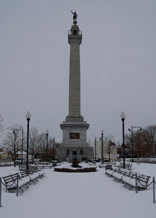 Trenton Greeting Card featuring the photograph Trenton Battle Monument by Steven Richman