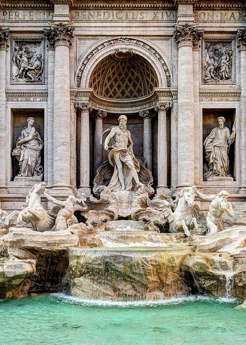 Fontana Di Trevi Greeting Card featuring the photograph Trevi FOuntain by Weston Westmoreland