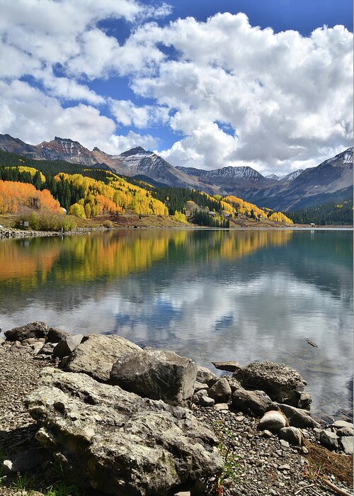 Colorado Greeting Card featuring the photograph Trout Lake in Fall by Ray Mathis