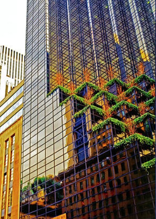 Trump Greeting Card featuring the photograph Trump tower New York City Manhattan vertical by Tom Jelen