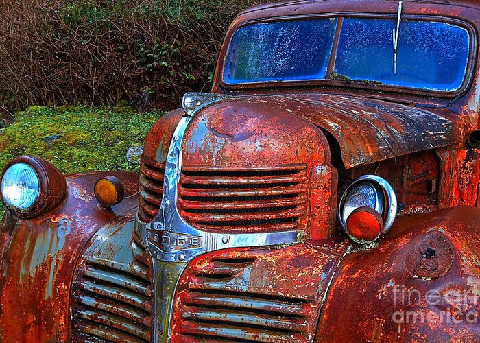 Dodge Truck Greeting Card featuring the photograph Trust Rusty by Adam Jewell