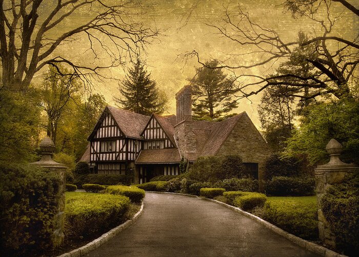 House Home Greeting Card featuring the photograph Tudor Estate by Jessica Jenney