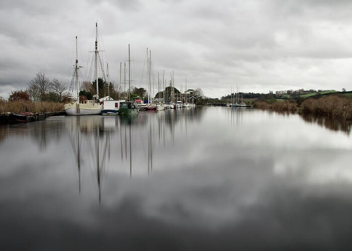 Exeter Canal Greeting Card featuring the photograph Turf locks on Exeter Canal by Pete Hemington