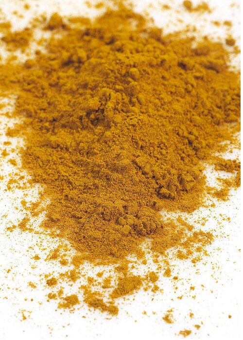 Cut Out Greeting Card featuring the photograph Turmeric Powder by Gerard Lacz