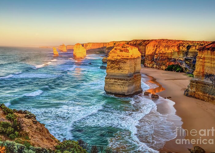 Australia Greeting Card featuring the photograph Twelve Apostles Victoria by Benny Marty