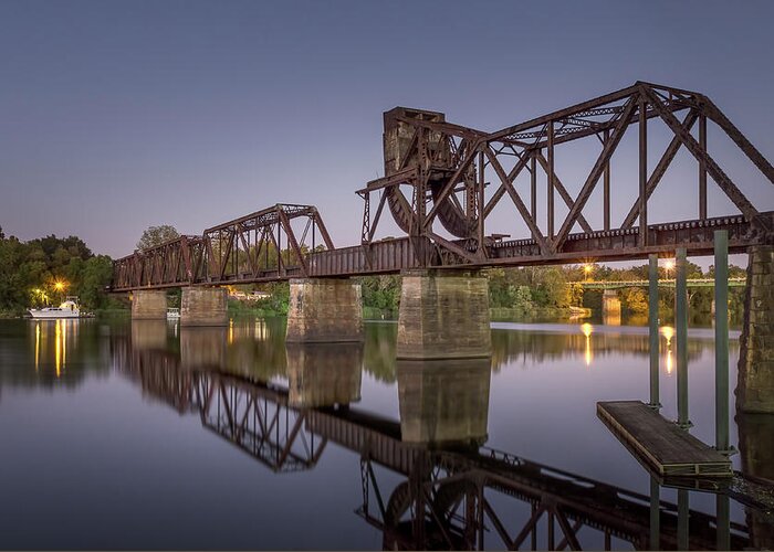 Trestle Greeting Card featuring the photograph Twilight Express by John Kirkland