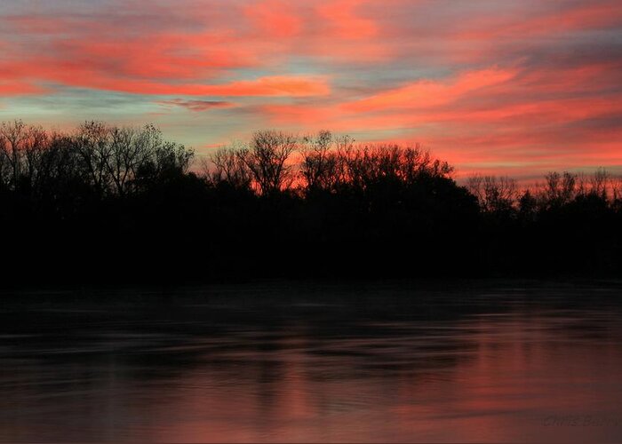 Home Greeting Card featuring the photograph Twilight on the River by Chris Berry