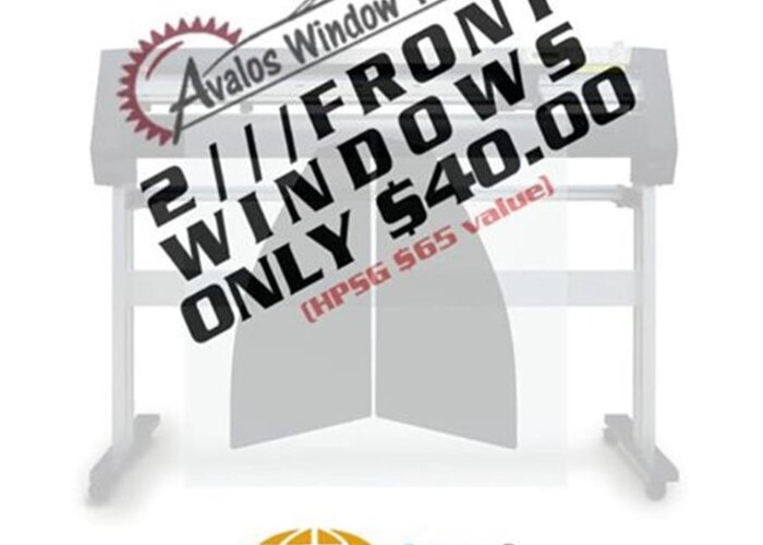  Greeting Card featuring the photograph Two Front Windows Tint Sale! For Only by Avalos Window Tinting Car Wrap
