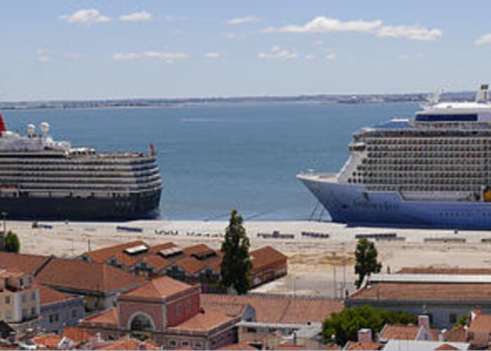 Lisbon Greeting Card featuring the photograph Magnificent Cruises by Brenda Kean