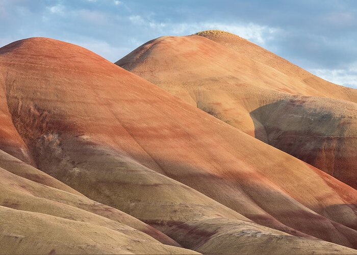 Painted Hills Greeting Card featuring the photograph Two Painted Hills by Greg Nyquist