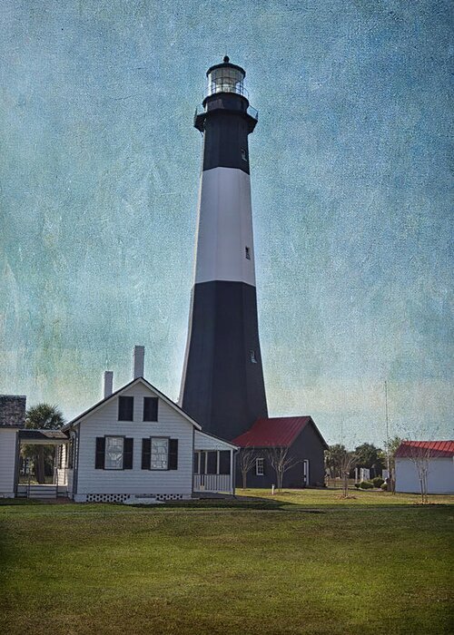 Lighthouse Greeting Card featuring the photograph Tybee Island Light by Kim Hojnacki