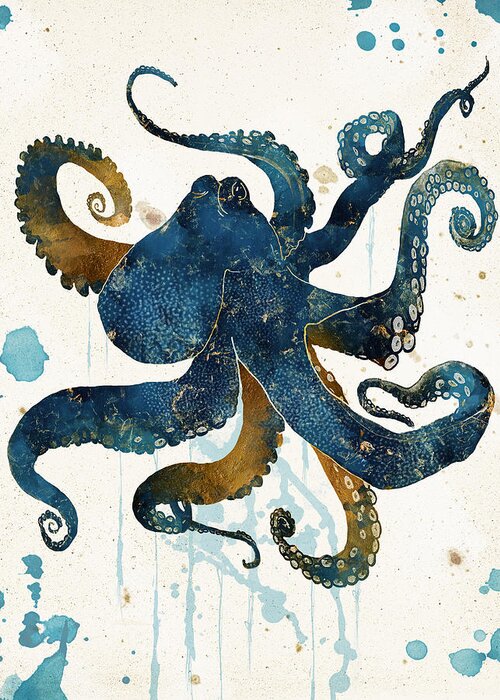  Underwater Greeting Card featuring the digital art Underwater Dream III by Spacefrog Designs