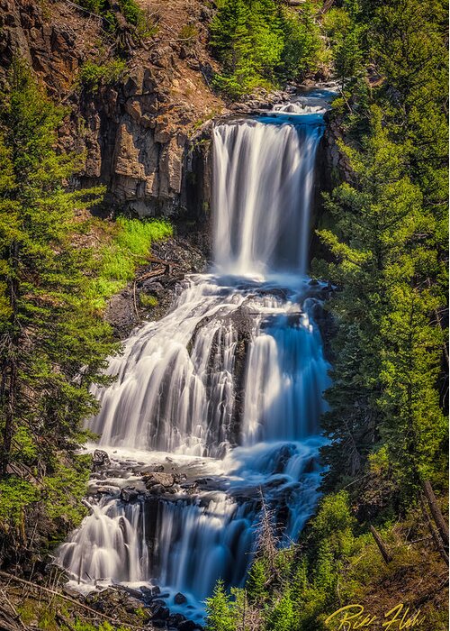 Flowing Greeting Card featuring the photograph Undine Falls by Rikk Flohr