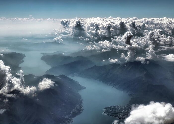 Lake Como Greeting Card featuring the photograph Cloud's Illusions by Jim Hill