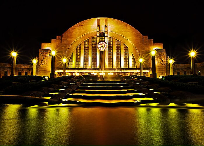Union Terminal Greeting Card featuring the photograph Union Terminal by Keith Allen