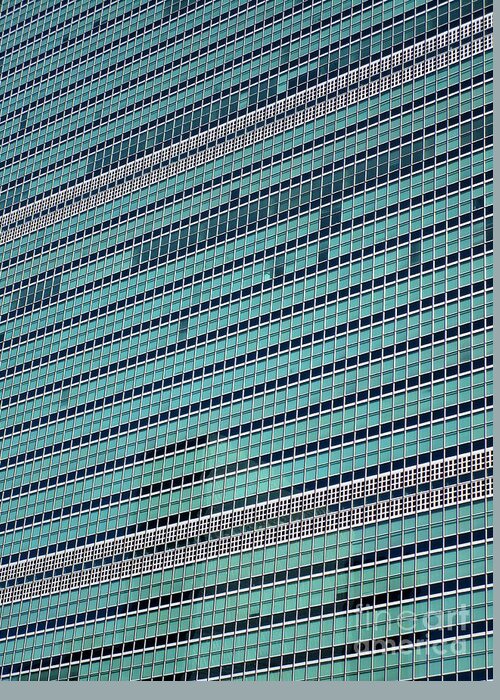 United Nations Greeting Card featuring the photograph United Nations 2 by Randall Weidner