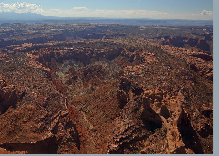 Upheaval Dome Greeting Card featuring the photograph Upheaval Dome in Canyonlands National Park by Jean Clark