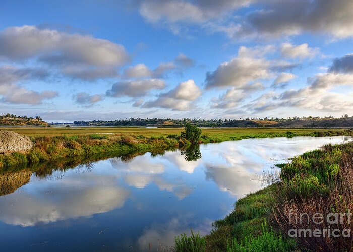 Upper Greeting Card featuring the photograph Upper Newport Bay Nature Preserve by Eddie Yerkish