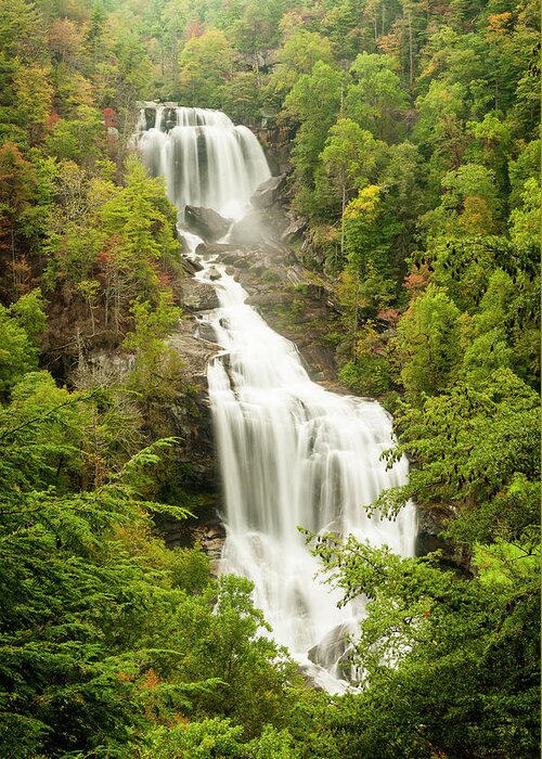 Waterfall Greeting Card featuring the photograph Upper Whitewater Falls by Rob Hemphill