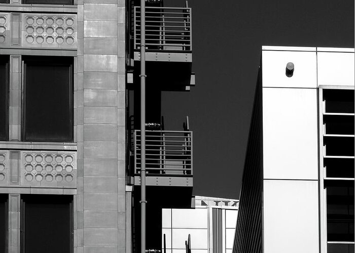 Urban Contrasts Greeting Card featuring the photograph Urban Contrasts by Steven Milner