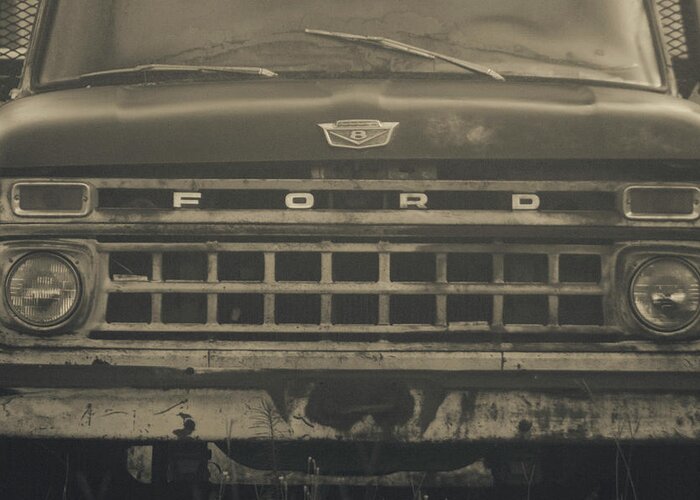 Ford Greeting Card featuring the photograph V8 Ford by Eugene Campbell
