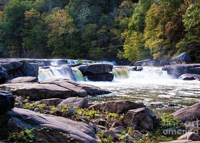 Valley Falls Greeting Card featuring the photograph Valley Falls State Park #1 by Kevin Gladwell