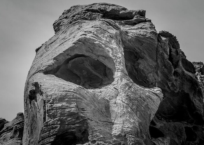 Nevada Greeting Card featuring the photograph Valley of Fire IX BW by David Gordon