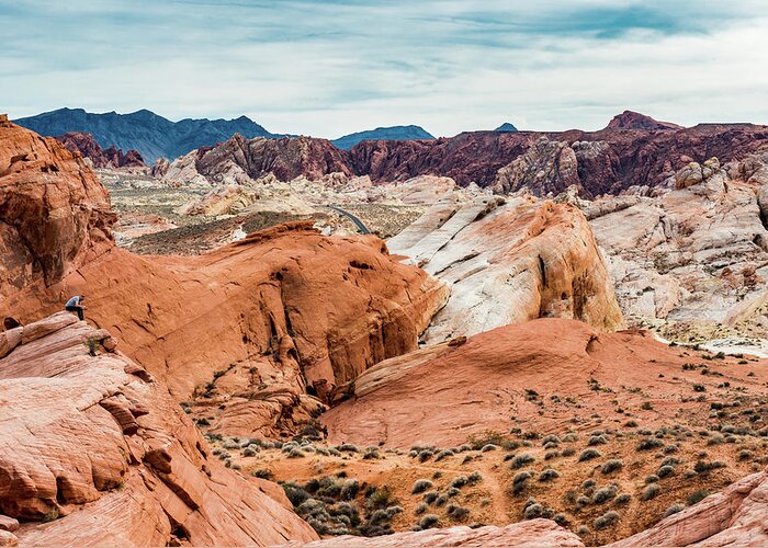 Landscape Greeting Card featuring the photograph Valley of Fire by Paul Johnson