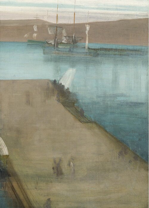 19th Century American Painters Greeting Card featuring the painting Valparaiso Harbor by James Abbott McNeill Whistler