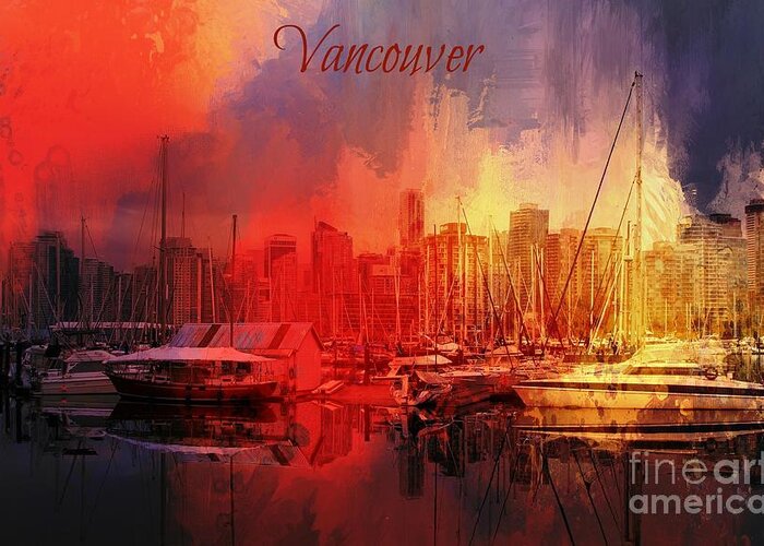 Vancouver Greeting Card featuring the photograph Vancouver by Eva Lechner